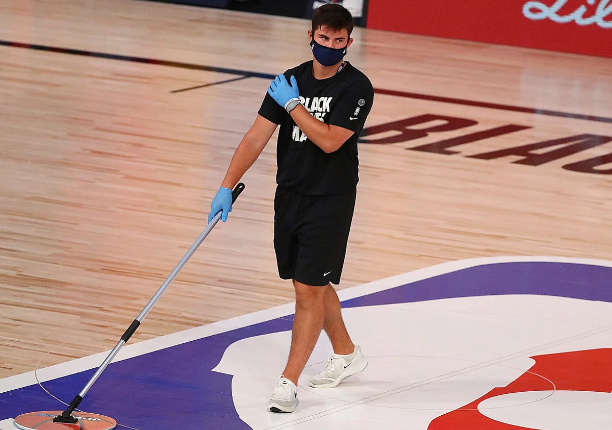 NBA floor sweeper